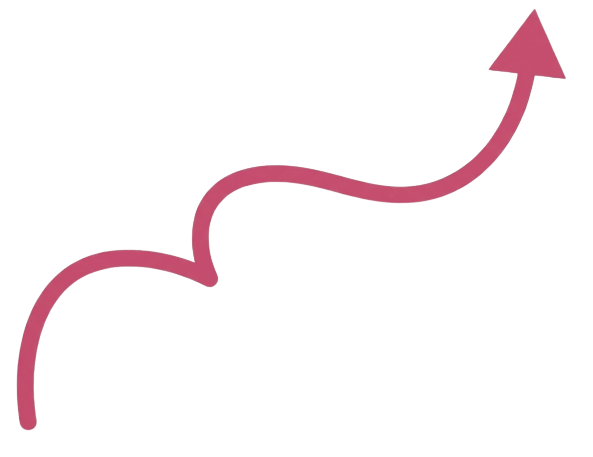 Flecha decorativa apuntando al texto de bachillerato virtual